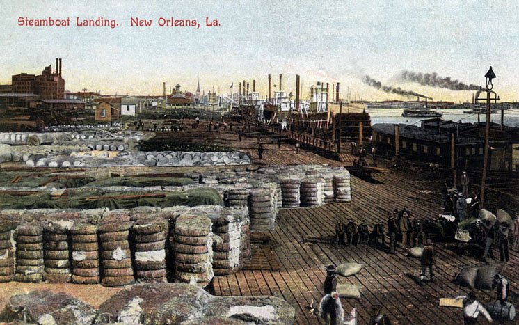 Steamboat Landing, New Orleans, circa 1900